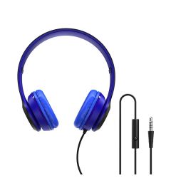 Casti Over-Ear Borofone BO5 Star cu microfon, Jack 3.5mm, Albastru