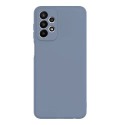 Lemontti Husa Silicon Soft Slim Samsung Galaxy A23 4G / A23 5G Lavender Gray (material mat si fin, captusit cu microfibra)