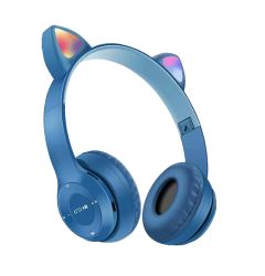 Casti Bluetooth Over-Ear Wireless OEM Cat's Ears Dark Blue
