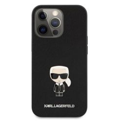 Husa iPhone 13 Pro Karl Lagerfeld Saffiano Ikonik Negru