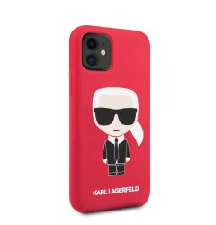 Husa iPhone 11 Karl Lagerfeld Iconic Body Rosu