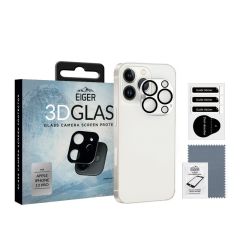 Folie Camera iPhone 13 Pro Eiger 3D Glass Clear Black