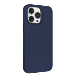Husa iPhone 14 Plus Devia Nature Series Silicone Magnetic Navy Blue