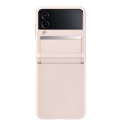 Husa Originala Galaxy Z Flip 4 Samsung Leather Cover Peach Pink