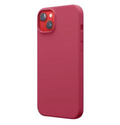 Lemontti Husa Liquid Silicon MagCharge iPhone 14 Plus Roze (protectie 360°, material fin, captusit cu microfibra)