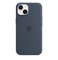 Husa Originala iPhone 14 Apple Silicon, MagSafe, Storm Blue