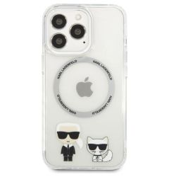 Husa Magsafe iPhone 13 Pro Karl Lagerfeld Karl & Choupette Transparent