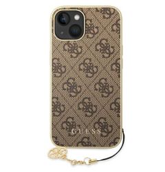 Guess Husa 4G Charms iPhone 14 Plus Maro