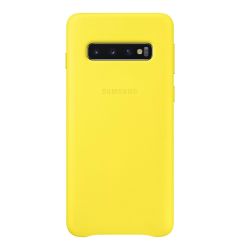 Samsung Carcasa Originala Leather Cover Samsung Galaxy S10 G973 Yellow resigilat
