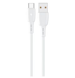 Lemontti Cablu Wind USB-A la Type-C, 1.2m, Alb