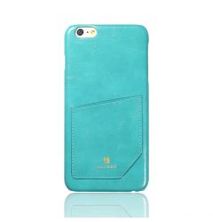 Carcasa iPhone 6 Plus Just Must Chic Turquoise (cu buzunar)