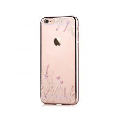 Carcasa iPhone 6/6S Devia Crystal Engaging Champagne Gold (Cristale Swarovski®, electroplacat, prote