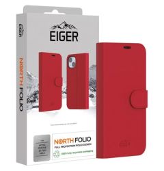 Eiger Husa North Folio Case iPhone 15 Pro Max Rosu