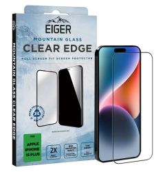 Eiger Folie Sticla 3D Mountain Glass iPhone 15 Plus Clear