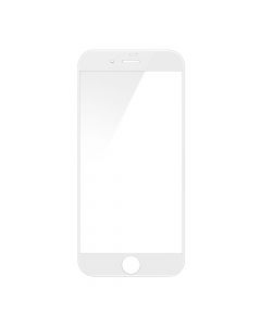 Folie iPhone SE 2020 / 8 / 7 / 6s / 6 Devia Sticla Temperata 3D White (1 fata margini curbate + 1 sp
