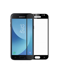 Folie Samsung Galaxy J3 (2017) Meleovo Sticla Full Cover Black