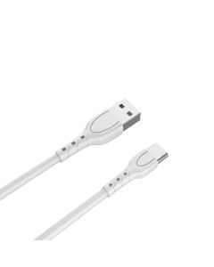 Lemontti Cablu USB A la Type-C, 1.2m, Alb 