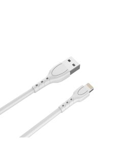 Lemontti Cablu USB A la tip Lightning, 1.2m, Alb 
