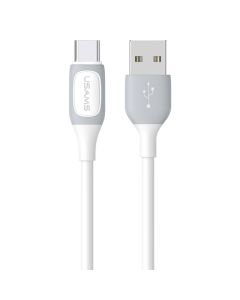 Usams Cablu Jelly Series Fast Charging USB la Type-C, 3A, 1m, Alb