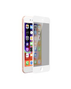Folie iPhone 8 Plus / 7 Plus / 6s Plus / 6 Plus Devia Sticla Privacy Full White (0.26mm, 9H)
