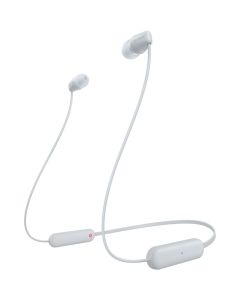 Sony Casti In-Ear WI-C100W Bluetooth Wireless Fast pair, microfon, Alb