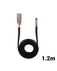 Cablu MicroUSB Xenic Fast Black (1.2m, nickel plated connectors)