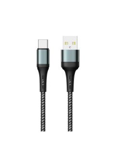 Prestico Cablu T10 USB la Type-C Fast Charger, 3.1A 1m, Negru