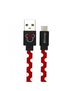 Cable Disney USB Type-C Minnie Dots Red