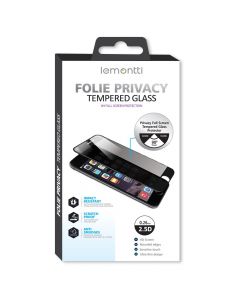 Folie iPhone 8 Plus / 7 Plus / 6s Plus / 6 Plus Lemontti Sticla Privacy Black