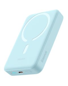 Baseus Acumulator extern Mini Wireless Fast Charger 10000mAh, 30W, cablu Type-C la Type-C, 30cm, Albastru