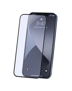 Folie iPhone 12 / 12 Pro Baseus Curbata Full Screen Anti-Bluelight Black