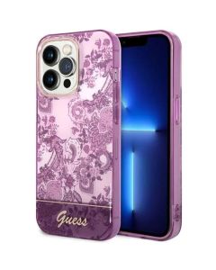 Guess Husa Porcelain Collection iPhone 14 Pro Fuchsia