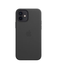 Husa Original iPhone 12 / 12 Pro Apple Leather, MagSafe, Black