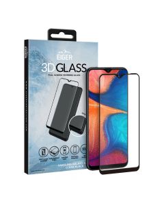 Folie Samsung Galaxy A20e Eiger Sticla 3D Edge to Edge Clear Black