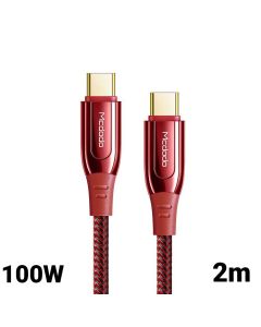 Cablu Type-C la Type-C Mcdodo Super Charge Red (2m, 100W)