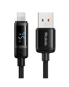 Mcdodo Cablu USB la Lightning Digial Display, Fast Charging, 1.2m, Negru