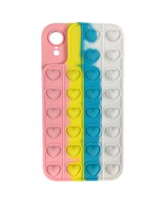 Husa iPhone XR Lemontti Heart Pop it Multicolor 2