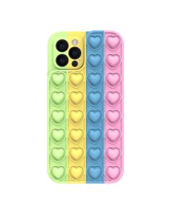 Husa iPhone 13 Lemontti Heart Pop it Multicolor 4