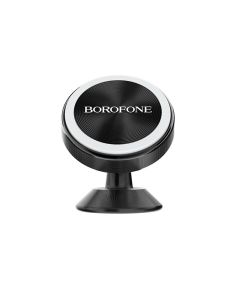 Suport Auto Borofone BH5 Platinum Magnetic Negru cu prindere de bord