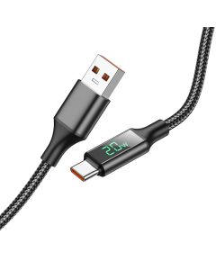 Cablu Borofone BU32 Exclusive USB la Type-C, 1.2m, Negru