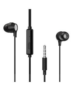 Casti In-Ear Borofone BM28 Tender Sound cu microfon, Jack 3.5mm, Negru