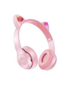 Casti Bluetooth Over-Ear Wireless OEM Cat's Ears Light Pink