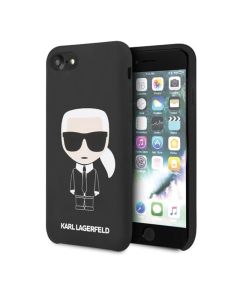 Husa iPhone 7/8/SE2020/SE2022 Karl Lagerfeld Silicon Full Body Negru