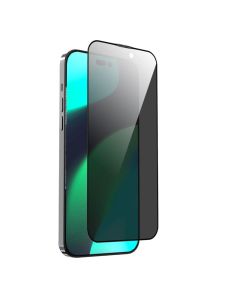 Folie Sticla iPhone 14 Pro Max Devia Van Series Full Screen Privacy Twice Black