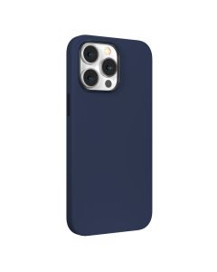 Husa iPhone 14 Devia Nature Series Silicone Magnetic Navy Blue