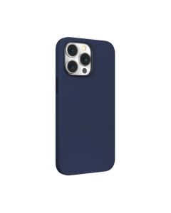 Husa iPhone 14 Pro Devia Nature Series Silicone Magnetic Navy Blue
