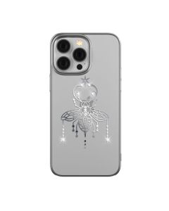 Husa cu Cristale Swarovski iPhone 14 Pro Max Devia Summer Series Protective Silver