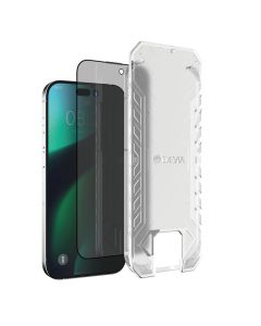 Folie Sticla iPhone 14 Plus / iPhone 13 Pro Max Devia Van Series Full Privacy, cu kit montare, Black