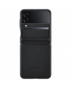 Husa Originala Samsung Galaxy Z Flip4 Flap Leather Cover Black