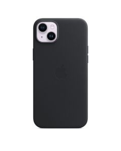 Husa Originala iPhone 14 Plus Apple Leather, MagSafe, Midnight